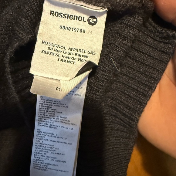 Rossignol Men's Classic Black Pea Coat - Picture 5 of 6